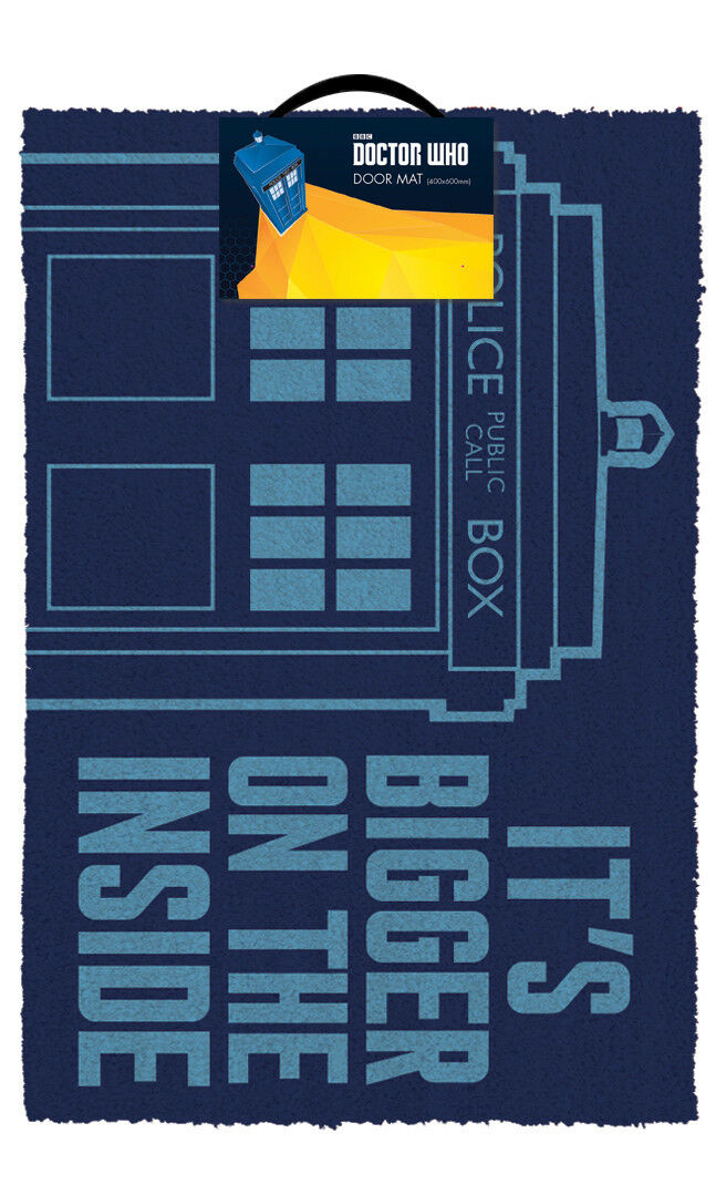 DOORMAT Coir Licensed - Doctor Who Tardis (It's bigger on the inside) Door Mat