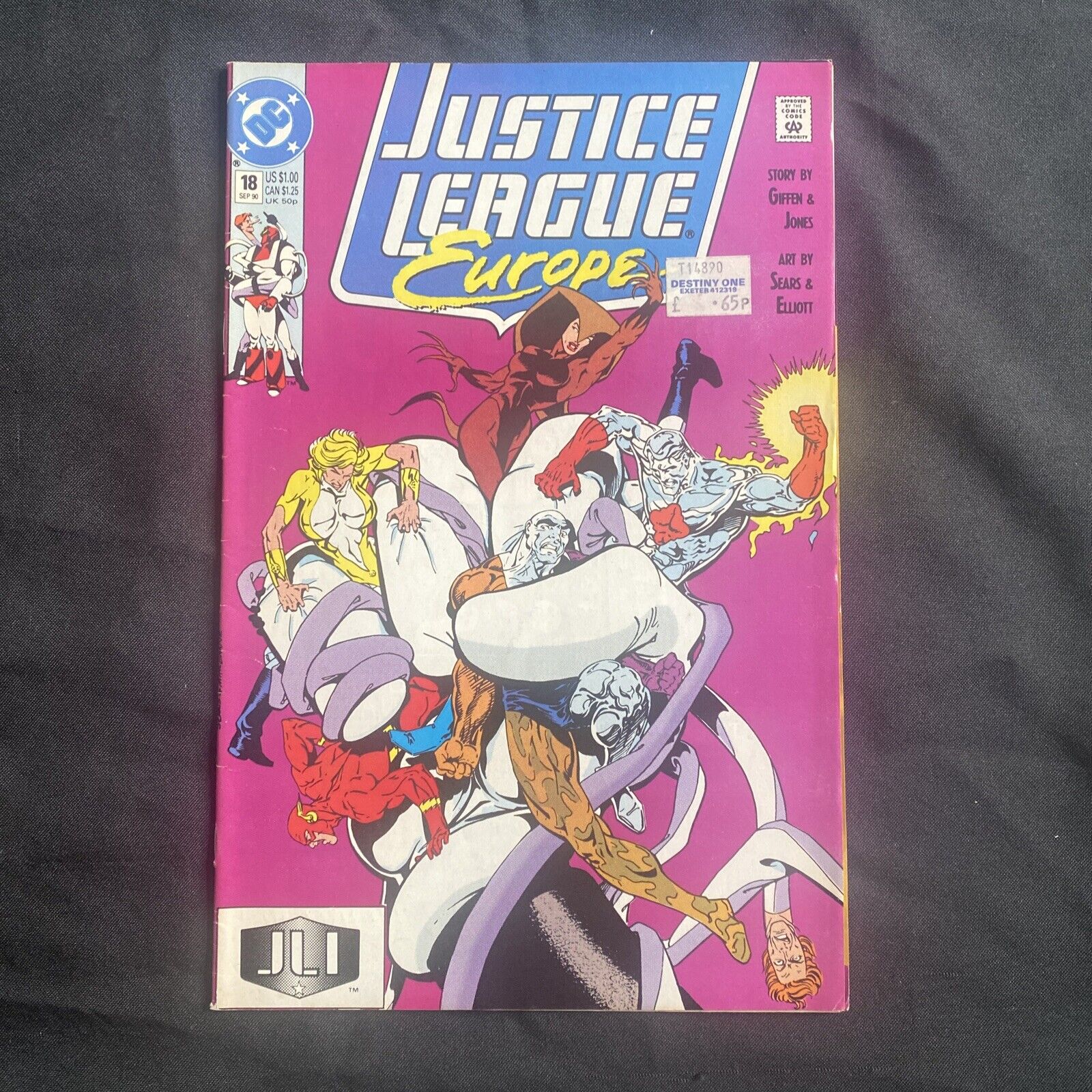 COMIC - DC Comics Justice League EUROPE - Sep 1990 - Extremist Vector - (8790)