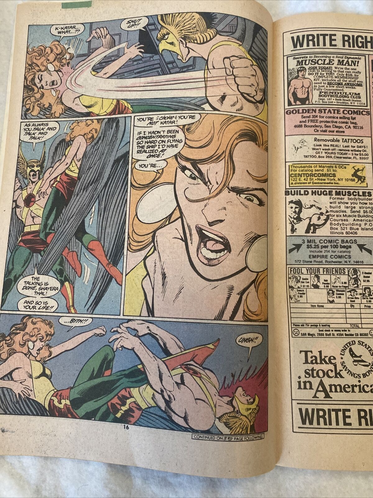 COMIC - DC Comics ACTION COMICS Superman and Hawkman - May 1987 - (8834)