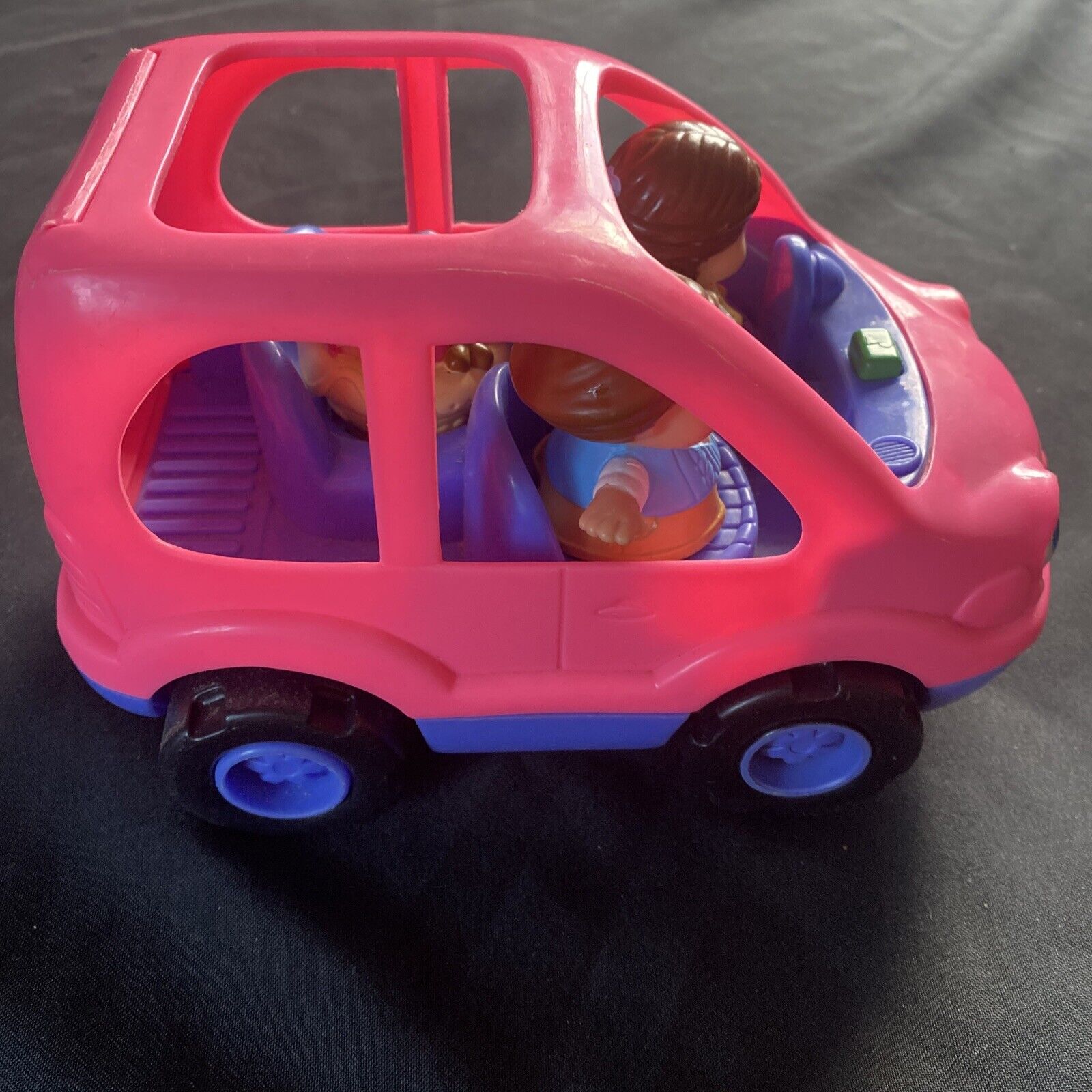 Fisher Price vintage toy 2002 Pink car and Little People - 9409