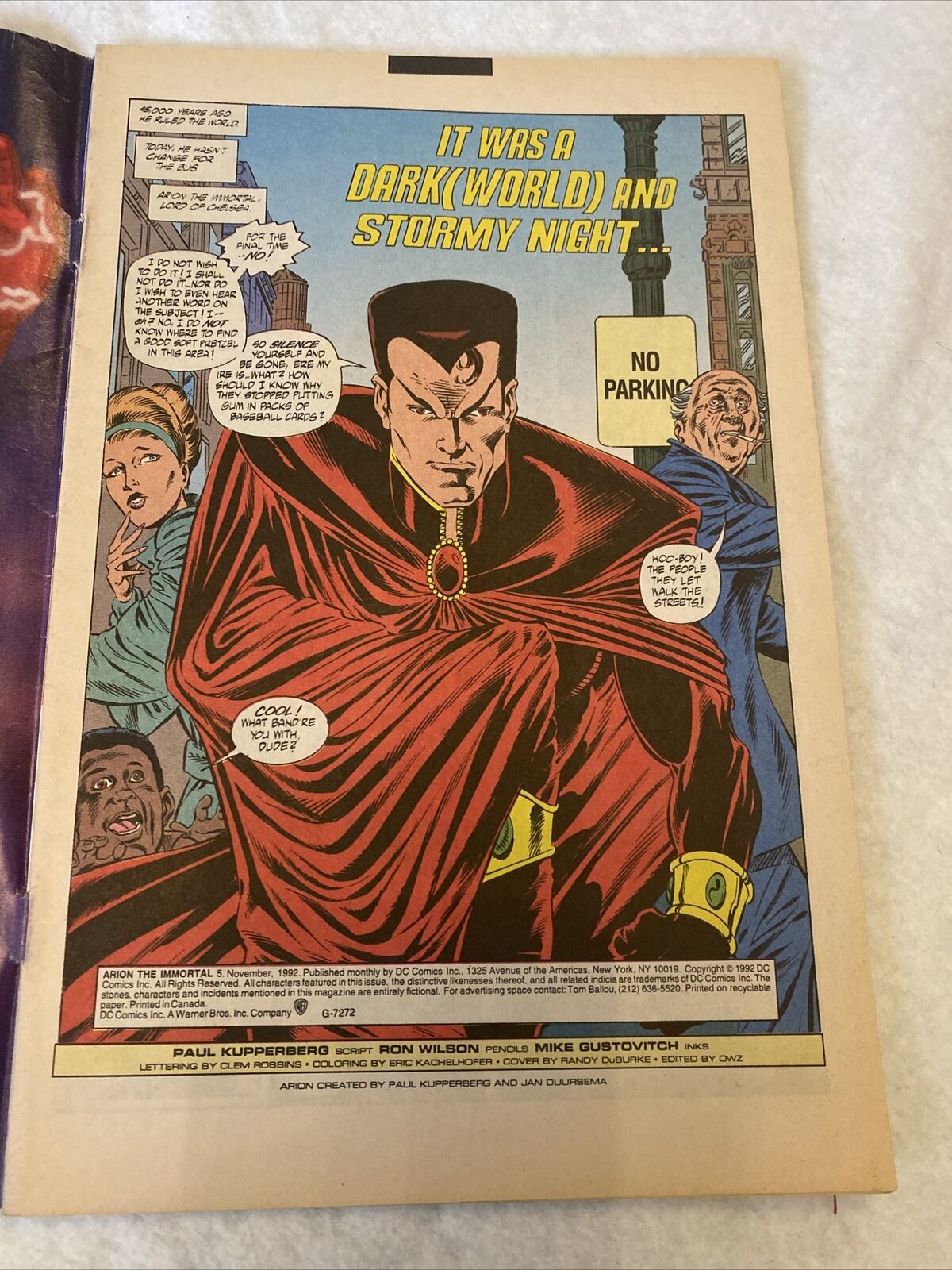 COMIC - DC Comics ARION The Immortal - Nov 1992 - Blonnjuus (8830)