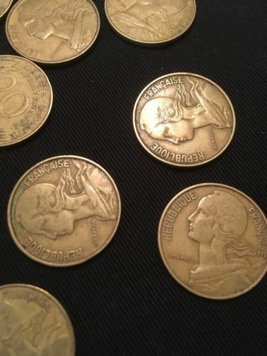 France 20 Centimes Coins Marianne x 13 - All 1960's - (2745)