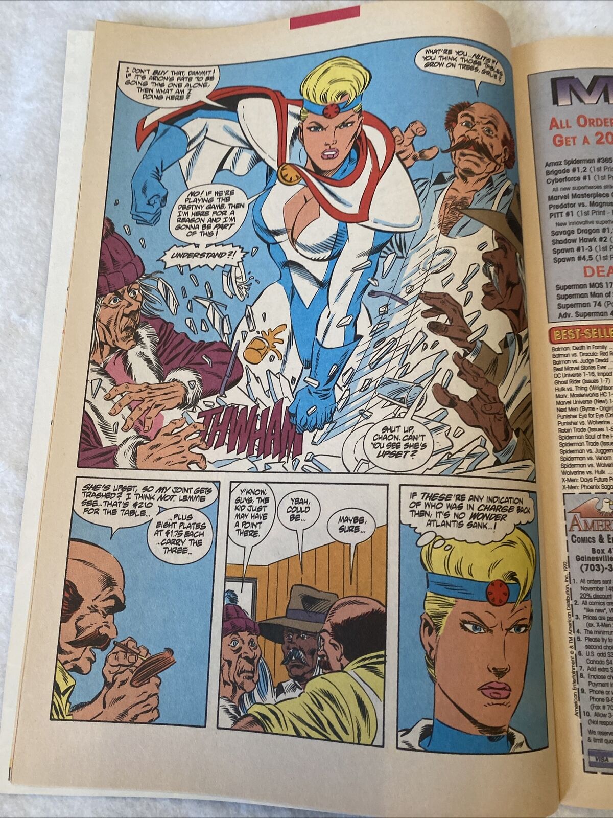 COMIC - DC Comics ARION The Immortal - 6th Dec 1992 - Power Girl (8827)