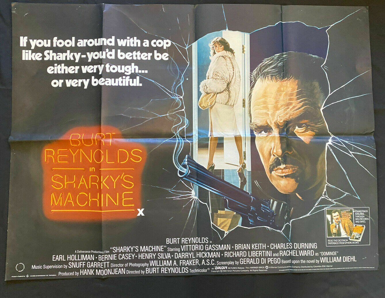 ORIGINAL UK QUAD POSTER - Sharky's Machine - 1981 - 30" x 40" - (6549)