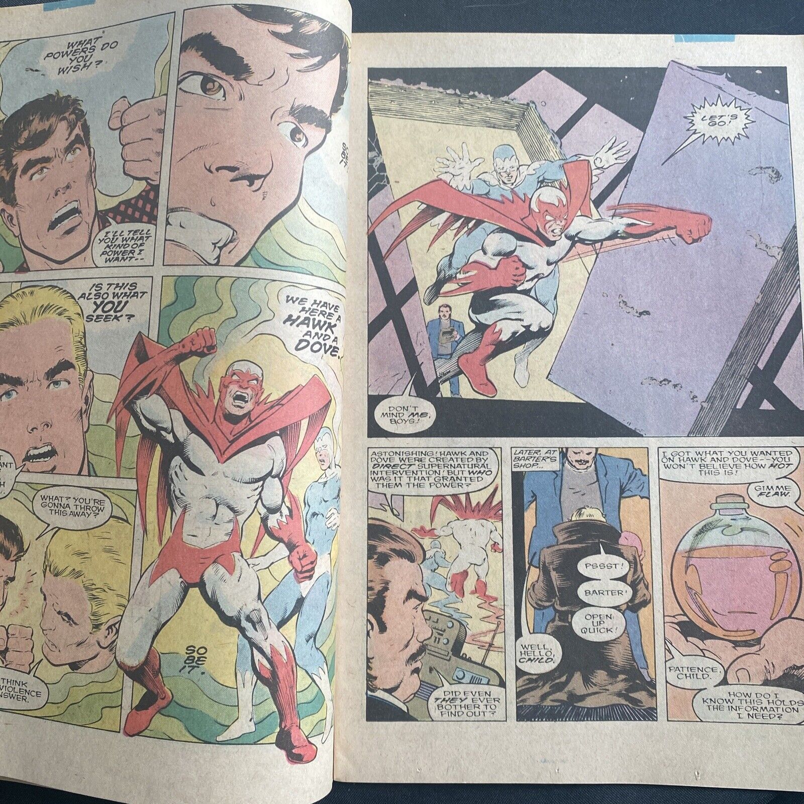 COMIC - DC Comics HAWK & DOVE + Cave Carson & Chriss KL-99 - Aug 1989 (8823