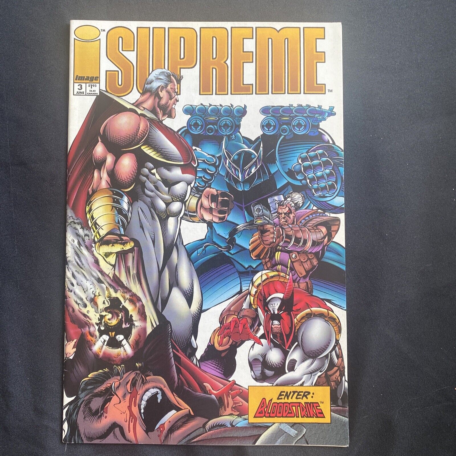 COMIC  - IMAGE Comics - SUPREME Bloodstrike June 1993  - (8761)