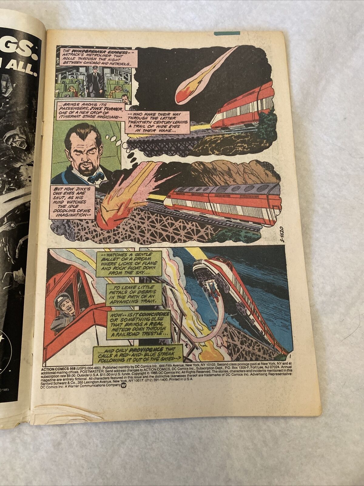 COMIC - DC Comics ACTION COMICS Superman & NOVA Woman in love! Jun 1985 (8835)