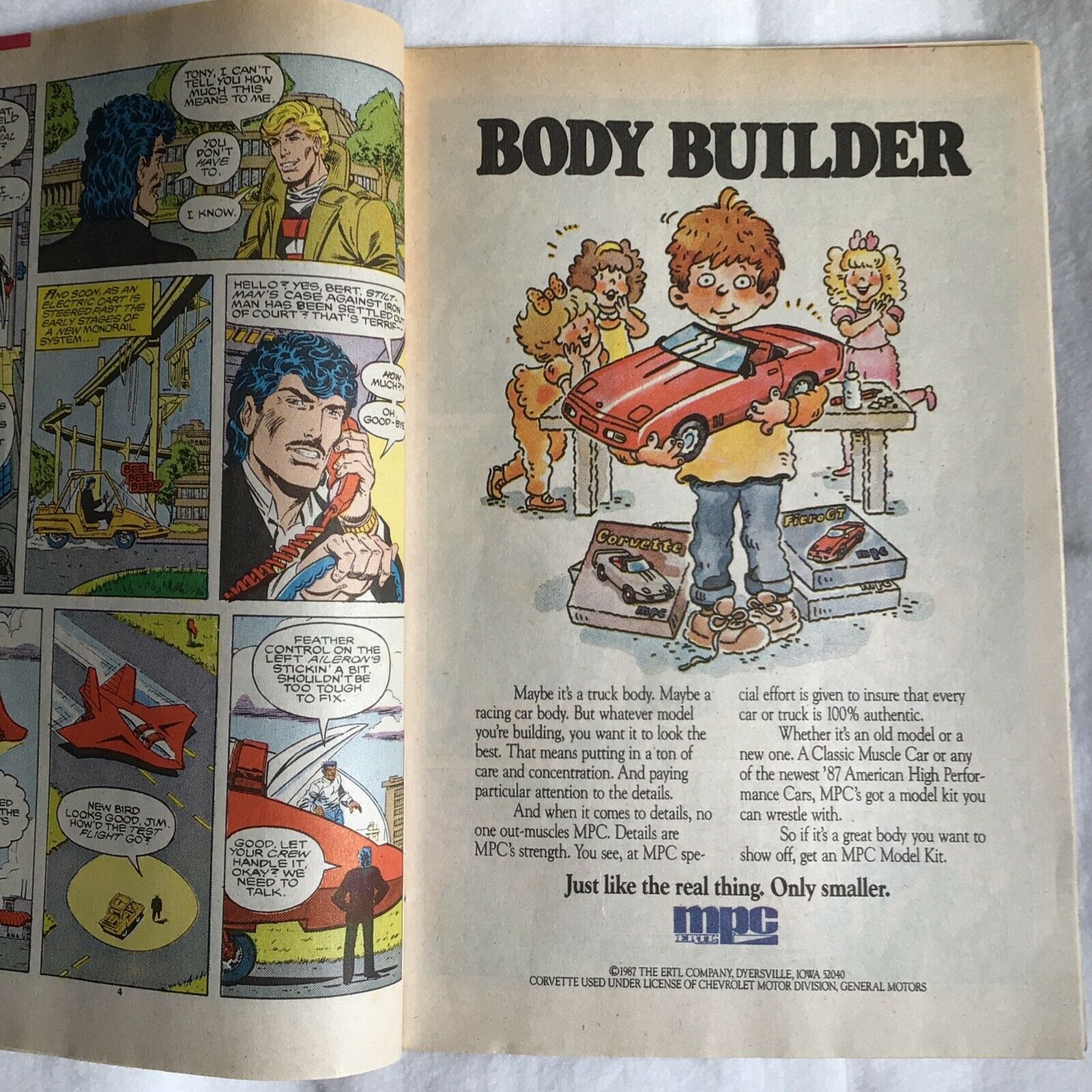 COMIC - MARVEL Comics IRON MAN Vs THE CAPTAIN Friends no more Mar 1988 - (8903)