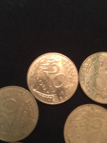 France 20 Centimes Coins Marianne x 12 - All 1980's - (2747)