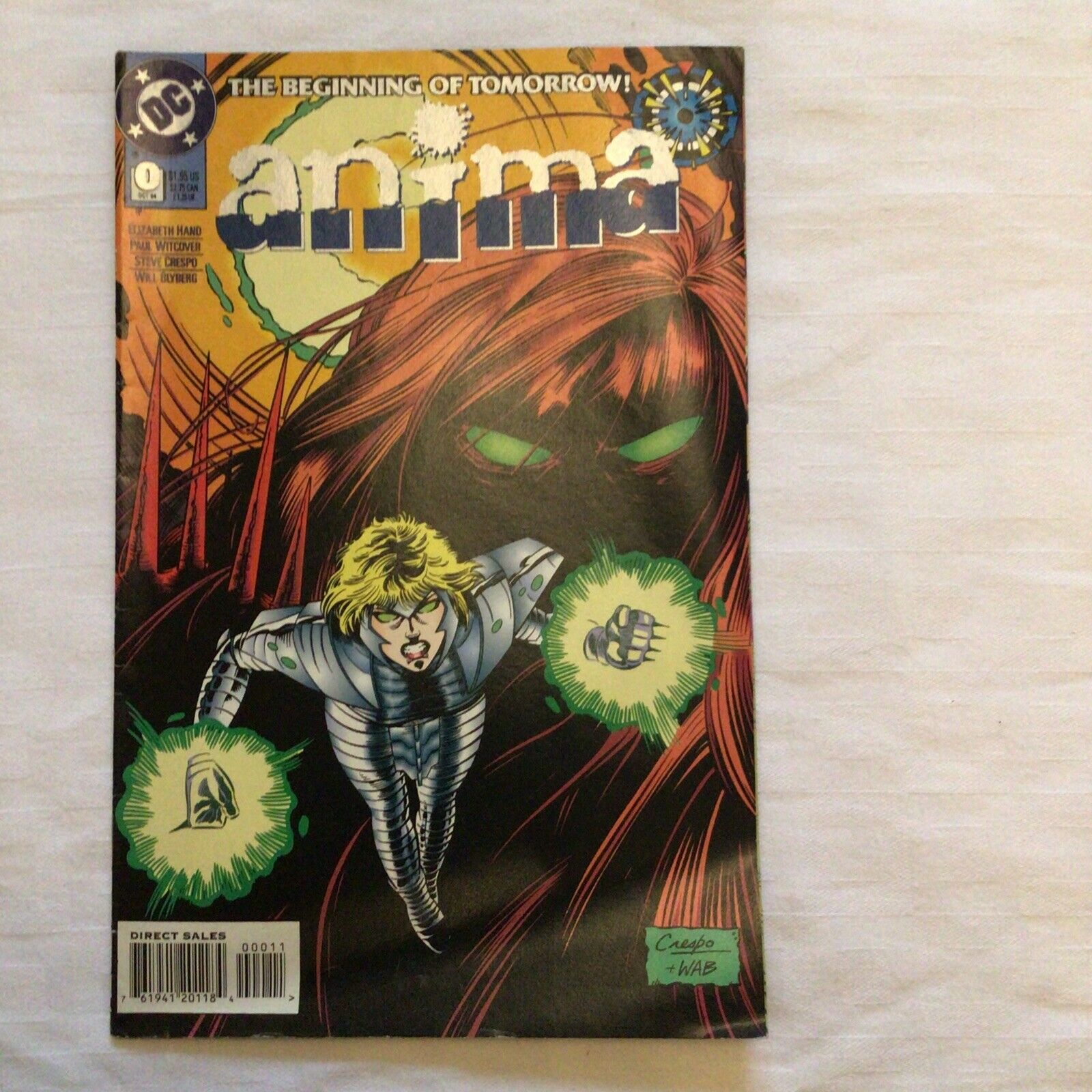 COMIC - DC Comics ANIMA The beginning of tomorrow - Oct 1994 - New York - (8869