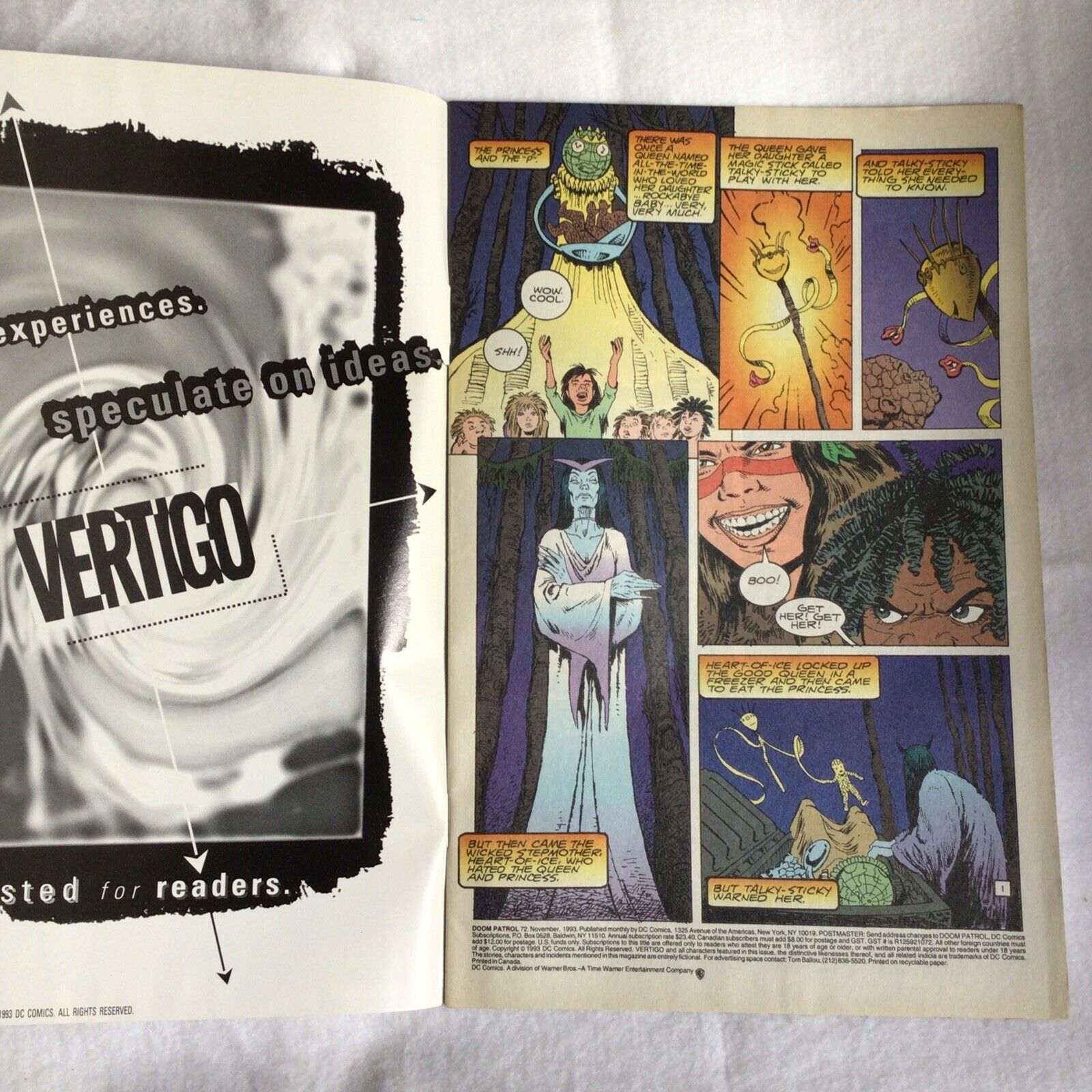 COMIC - DC Comics  DC VERTIGO DOOM PATROL - Nov 1993 - New York (8887)