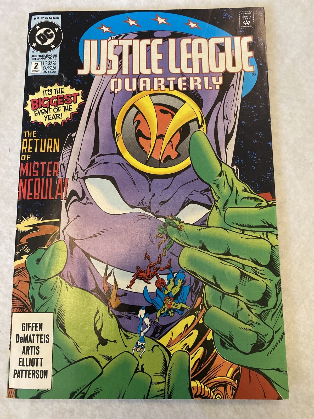 COMIC - DC Comics  JUSTICE LEAGUE QUARTERLY Spring 1991 - New York (8805)