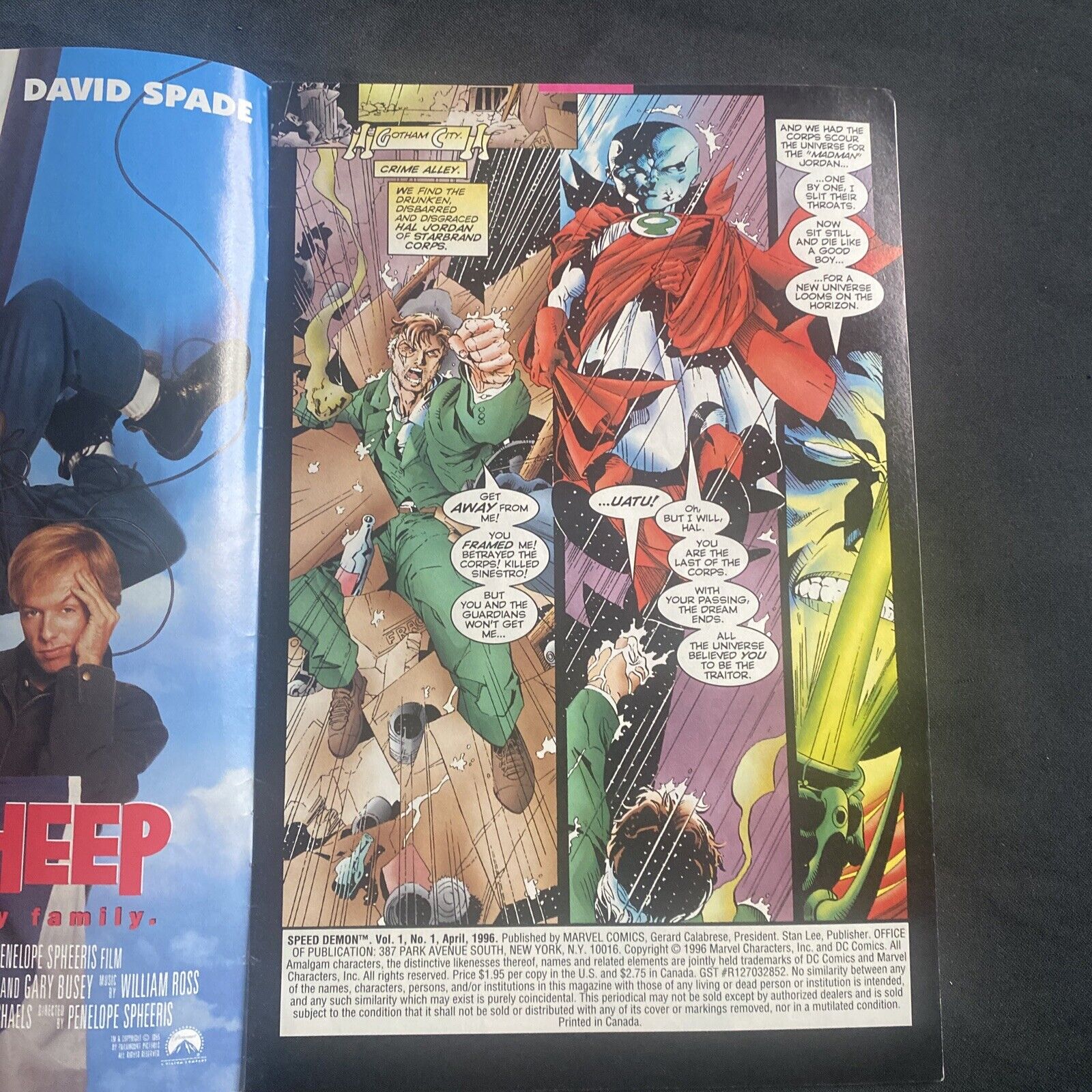COMIC  - AMALGAM Comics - SPEED DEMON #1 - April 1996 - (8751)