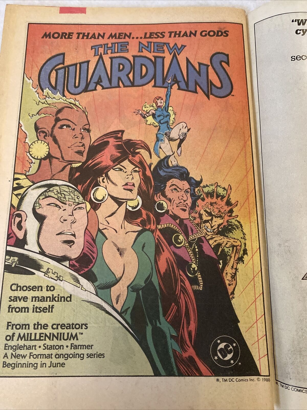 COMIC - DC Comics Justice League INTERNATIONAL - Aug 1988 - Bruce Wayne (8803