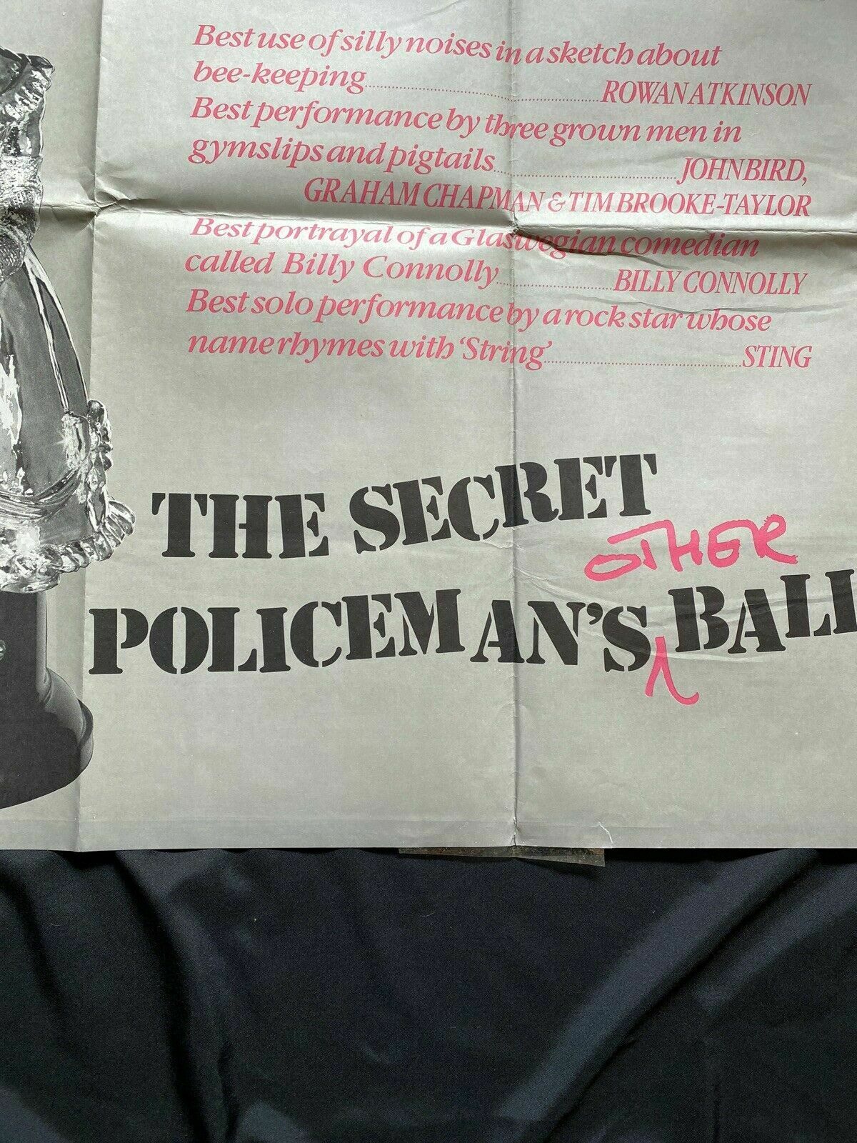 ORIGINAL UK QUAD POSTER - The Secret Policeman's Other Ball 1982 30 x40" (6589)