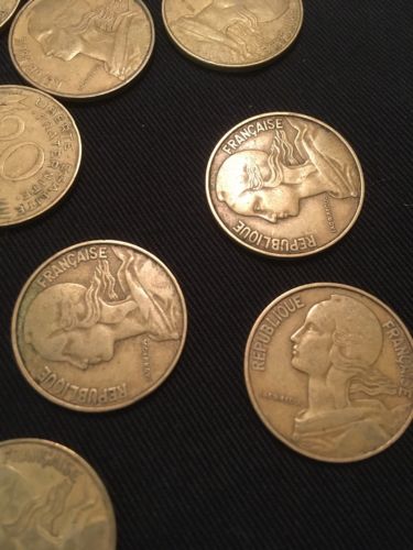 France 20 Centimes Coins Marianne x 13 - All 1960's - (2745)