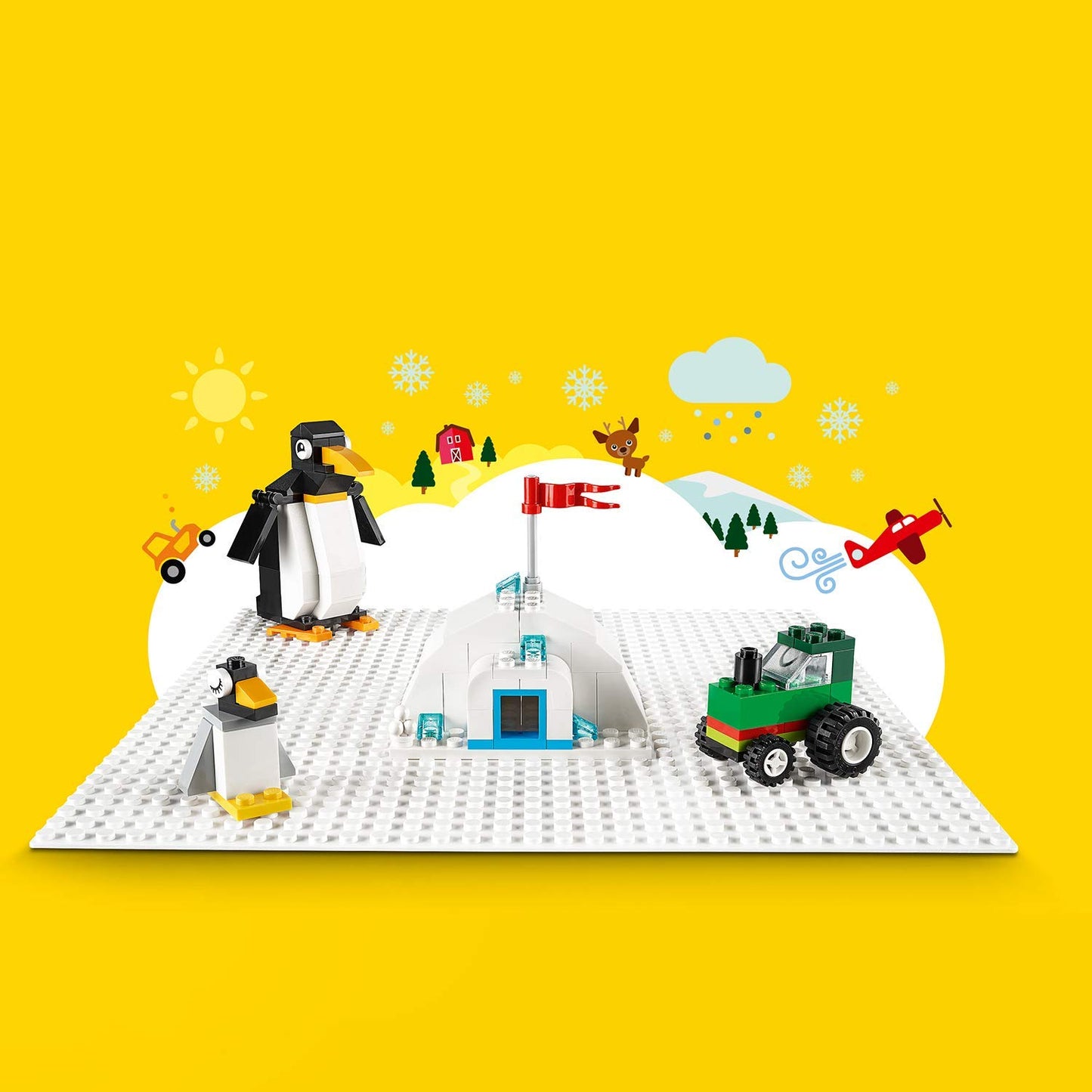 LEGO Creator - White Baseplate - Age 4+ - 11026