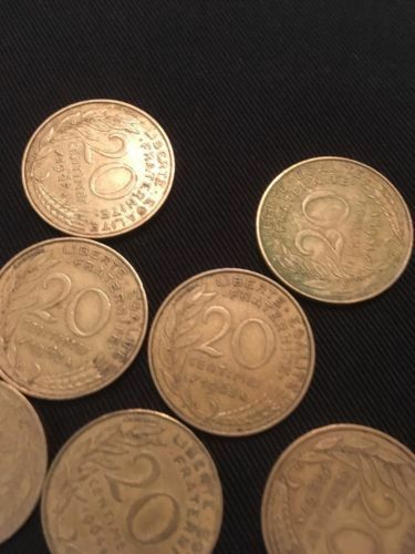 France 20 Centimes Coins Marianne x 13 - All 1960's - (2745)
