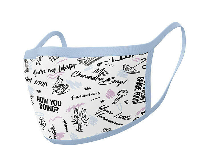 FACE MASK Fabric Stretch Adjustable Twin Pack - TV - FRIENDS