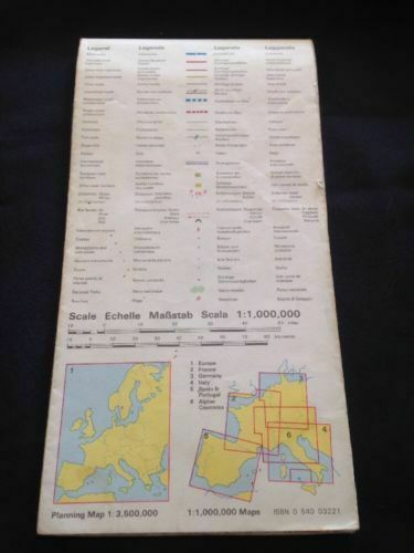 MAP - Germany Map no 3 Philip International 1:1,000 - Used 1976 colour (1226)