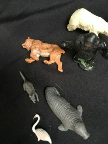 BRITAINS Plastic Toy Animals 1970’s X 14 Gorilla Lion Bear Crocodile Etc (2293)