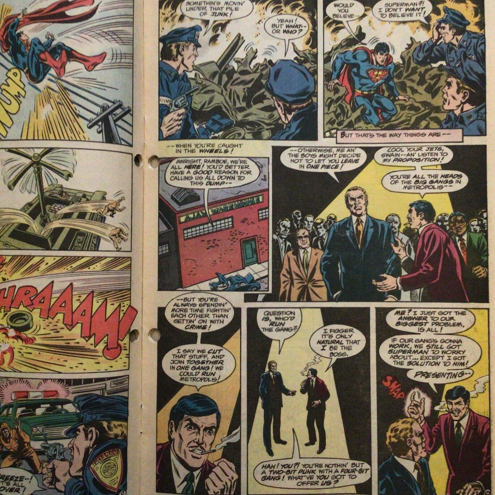 COMIC - DC Comics  SUPERMAN The Fight for the right vs MOE RAMBOE - 1984 (8877)