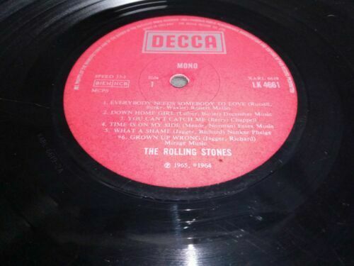 VINYL RECORD - The Rolling Stones No.2 Blind man Text 1st pressing Mono - (6962)