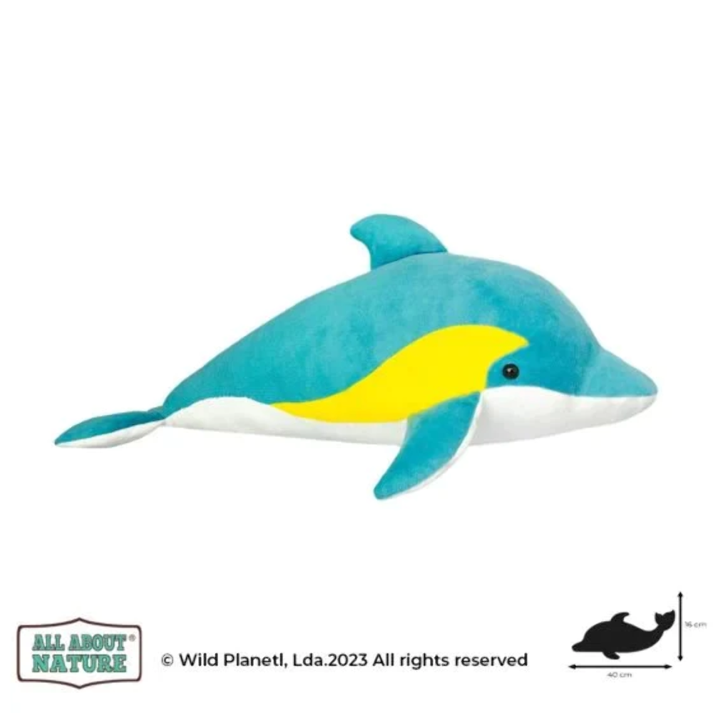 All About Nature Wild Planet - Soft Plush Age 0+ - Dolphin 38cm - K8727