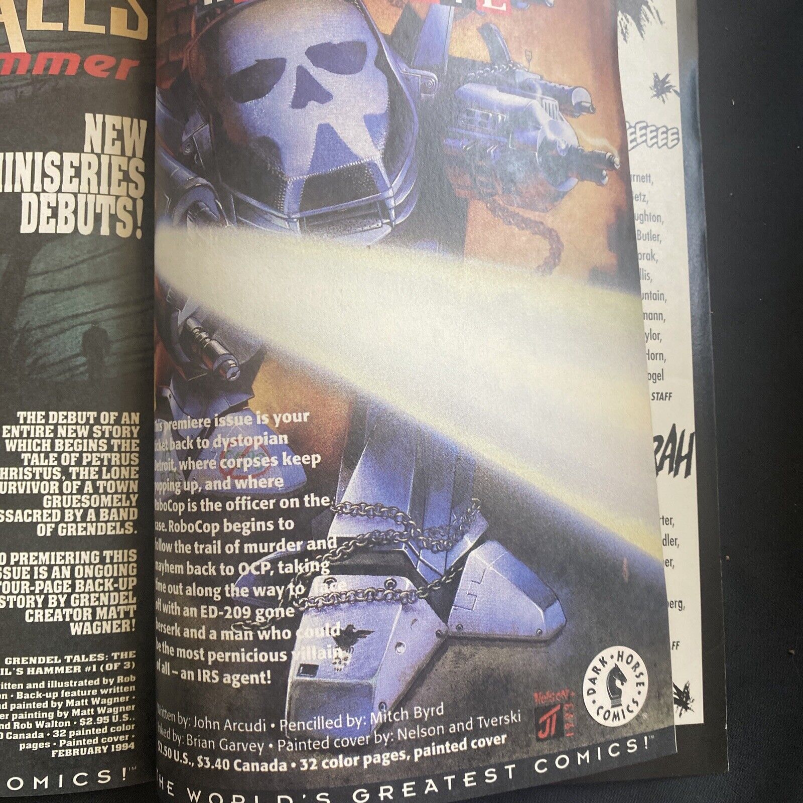 COMIC  - DARK HORSE Comics - The MARK in AMERICA #1 Dec 1993 - (8756)