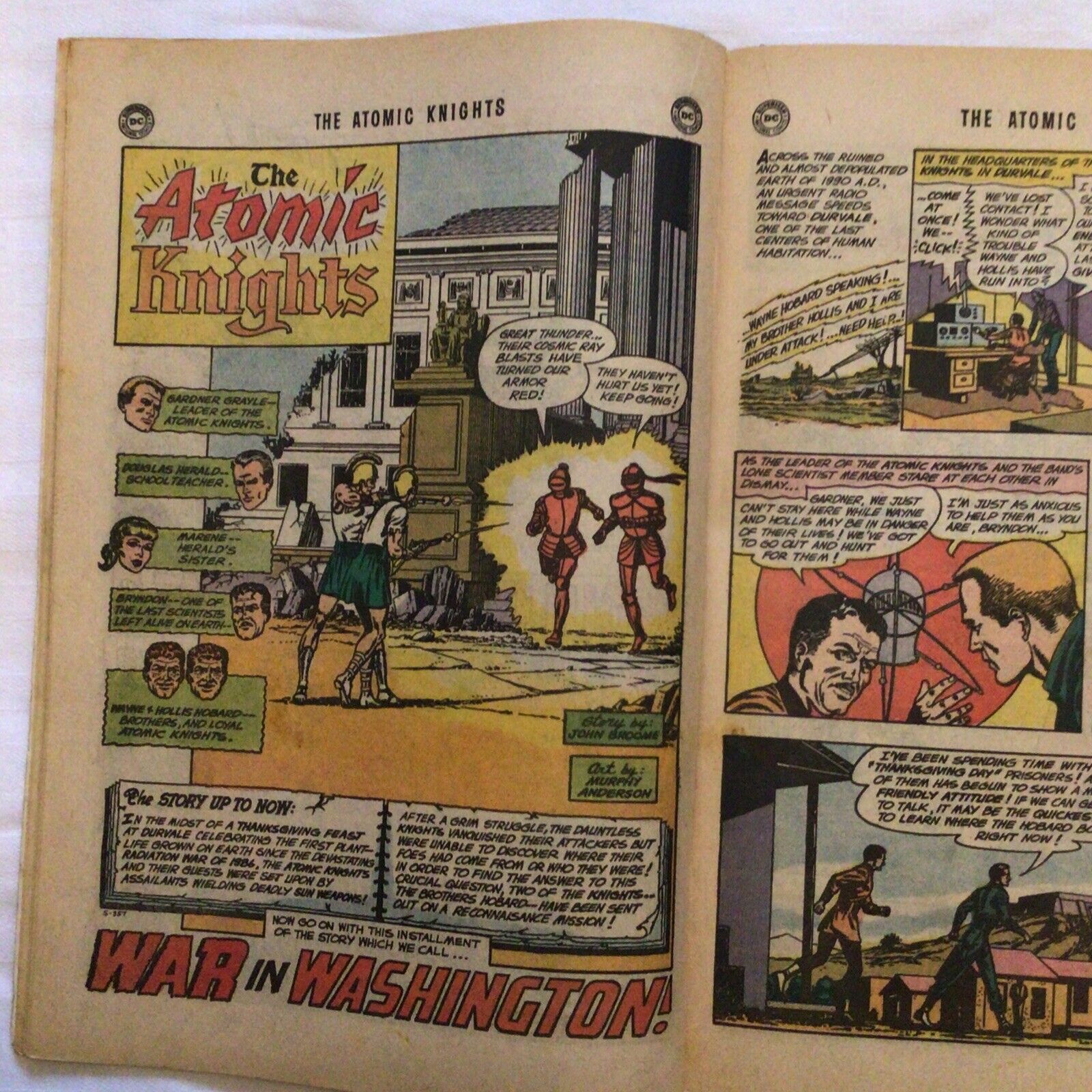 COMIC - DC Comics ADAM STRANGE War in Washington - Apr 1970 - New York - (8867)