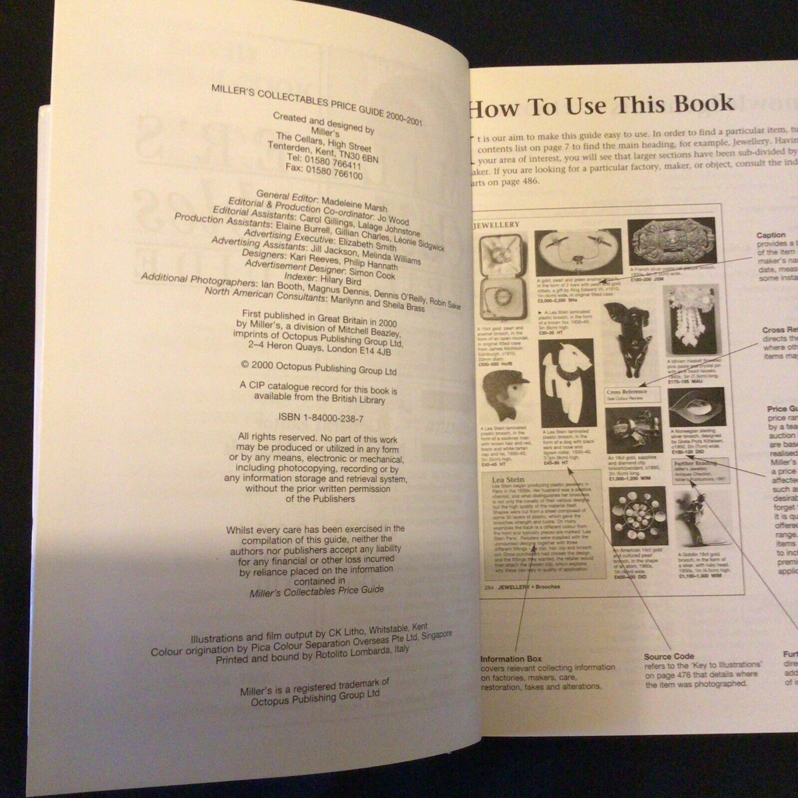BOOK - Miller's Collectors Price Guide YEAR GUIDE 2000 - 2001  -(8620)