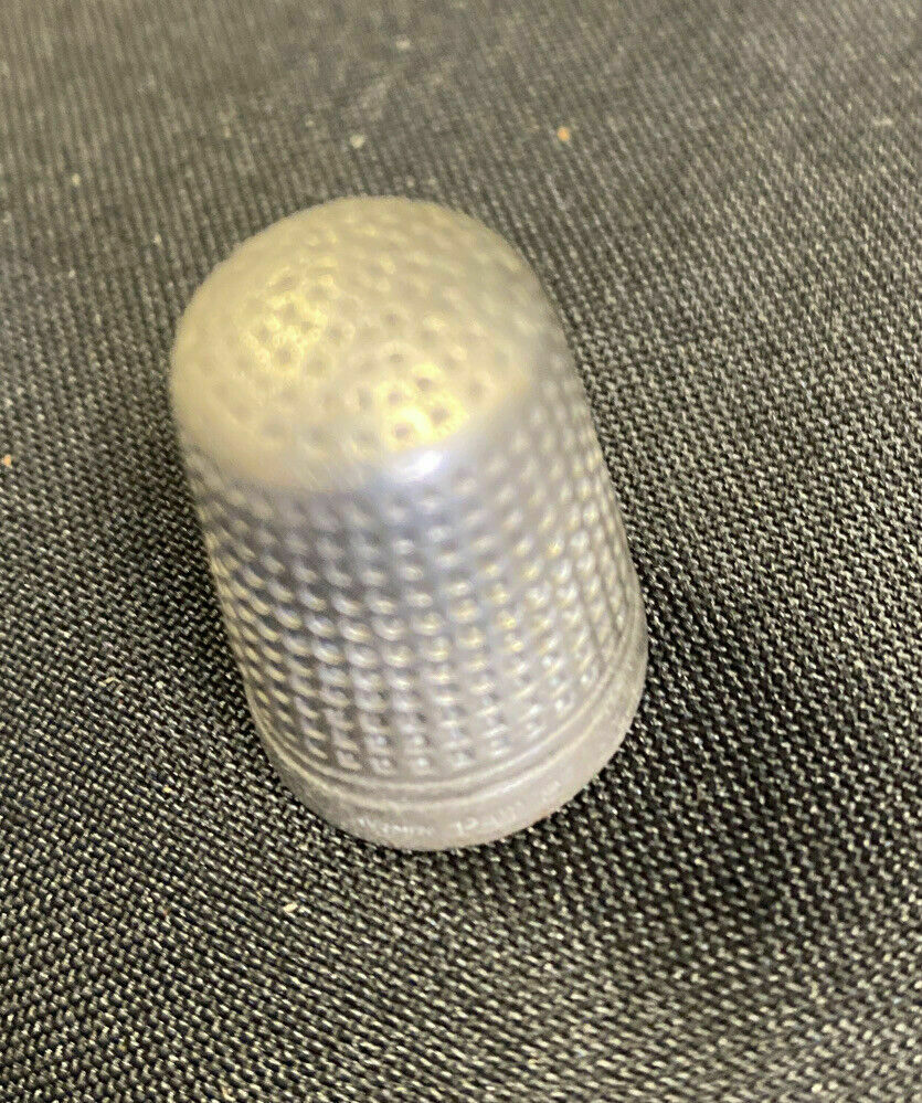 Charles Horner Dorcas Silver Thimble with Incorrect Patent # of RD73626 - (7932