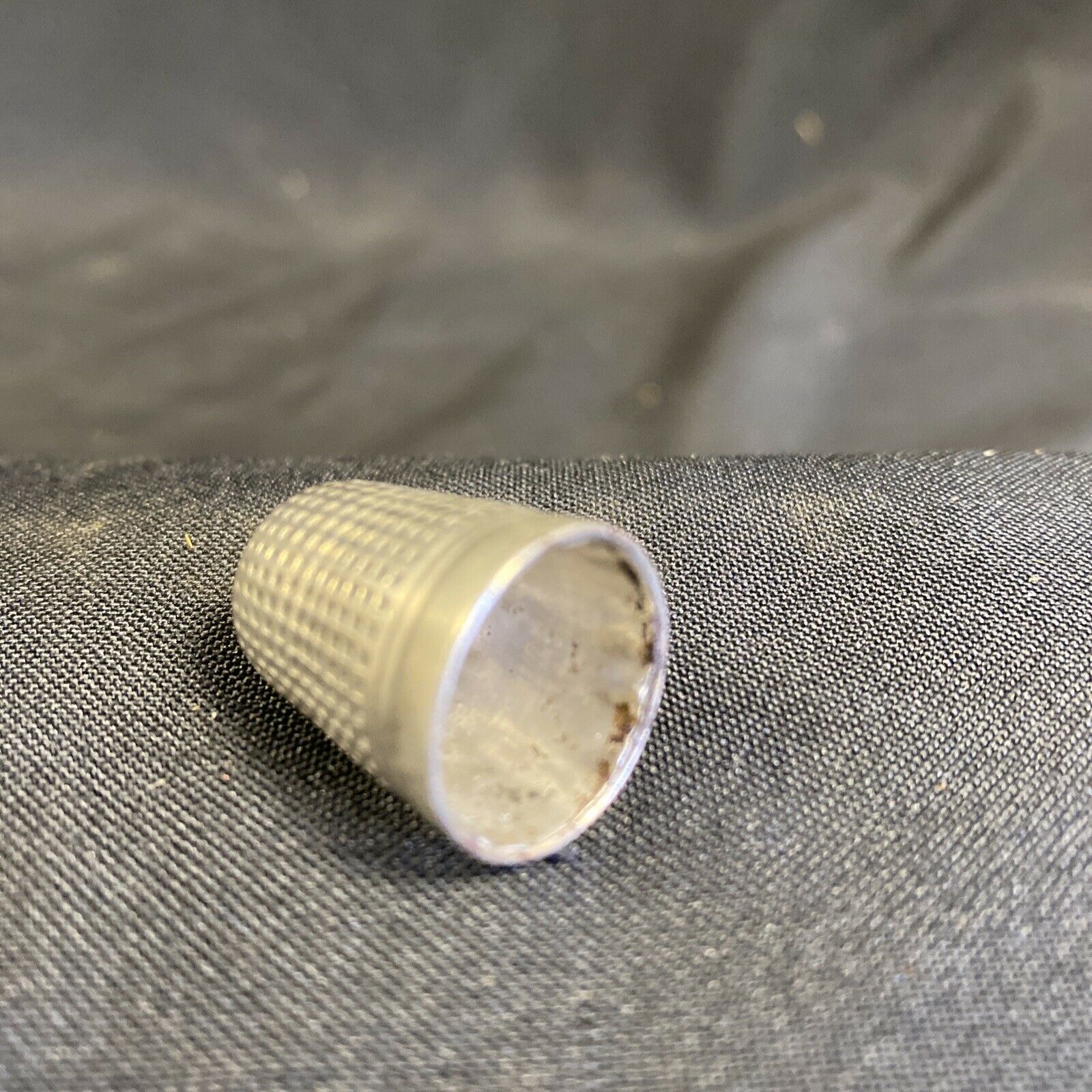 Charles Horner Dorcas Silver Thimble with Incorrect Patent # of RD73626 - (7932