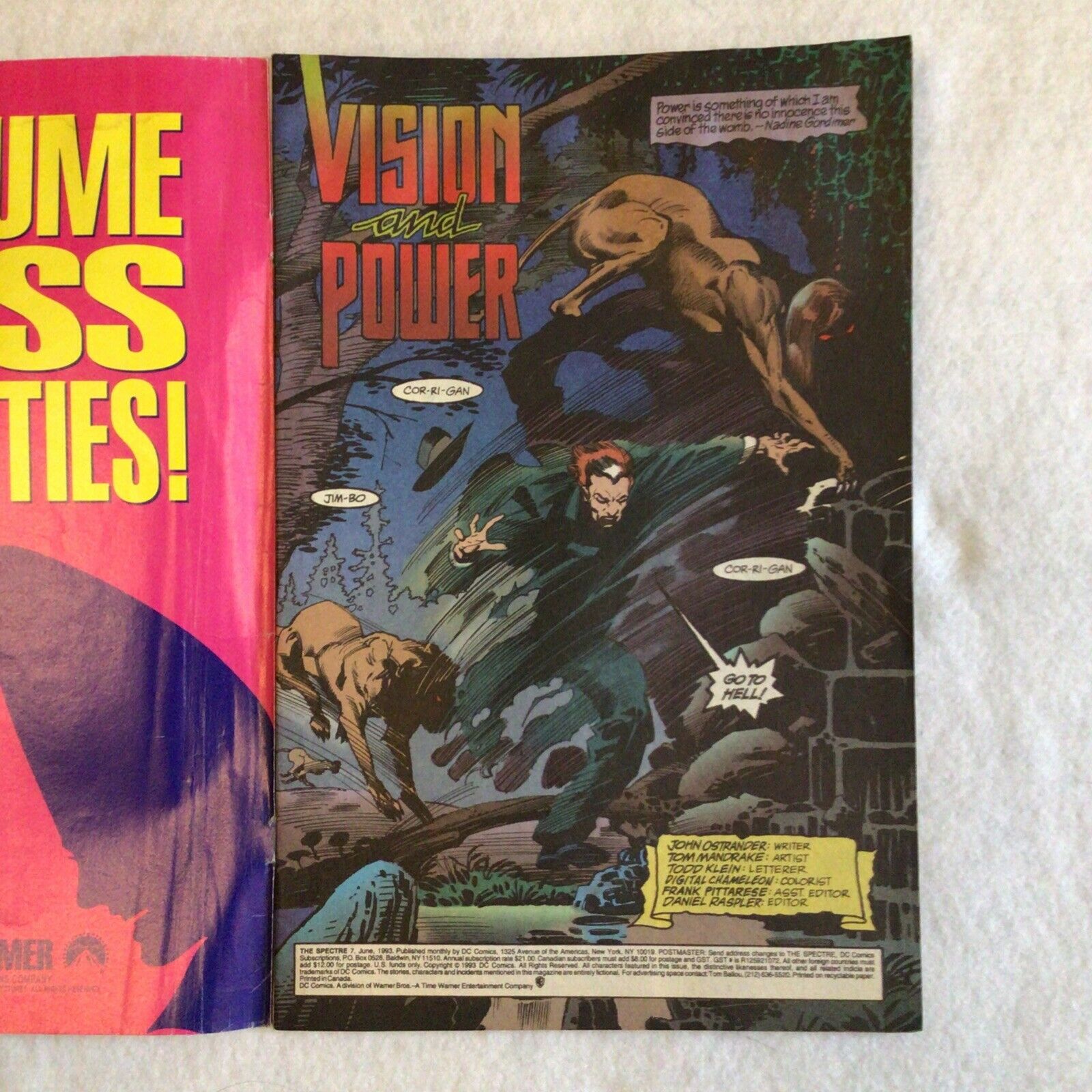 COMIC - DC Comics THE SPECTRE Jimbo Corrigan Madame Xanadu - Jun 1993 - (8860)