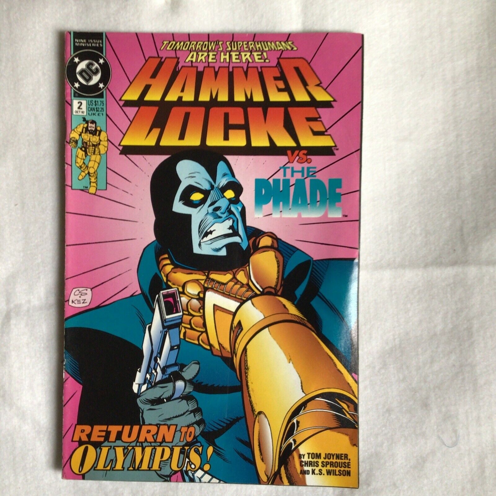 COMIC - DC Comics  HAMMER LOCKE vs THE PHADE Return to Olympus Oct 1992 - (8885