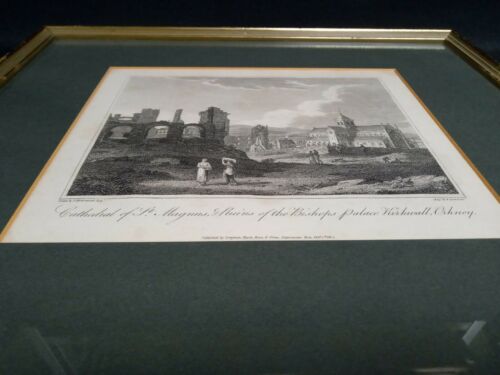 J Spottiswoode R Scott St Magnus & Ruins Bishops Palace Kirkwall engraving (7006