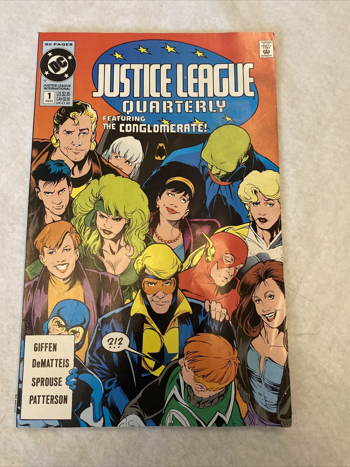 COMIC - DC Comics  JUSTICE LEAGUE QUARTERLY Winter 1991 - New York (8806)