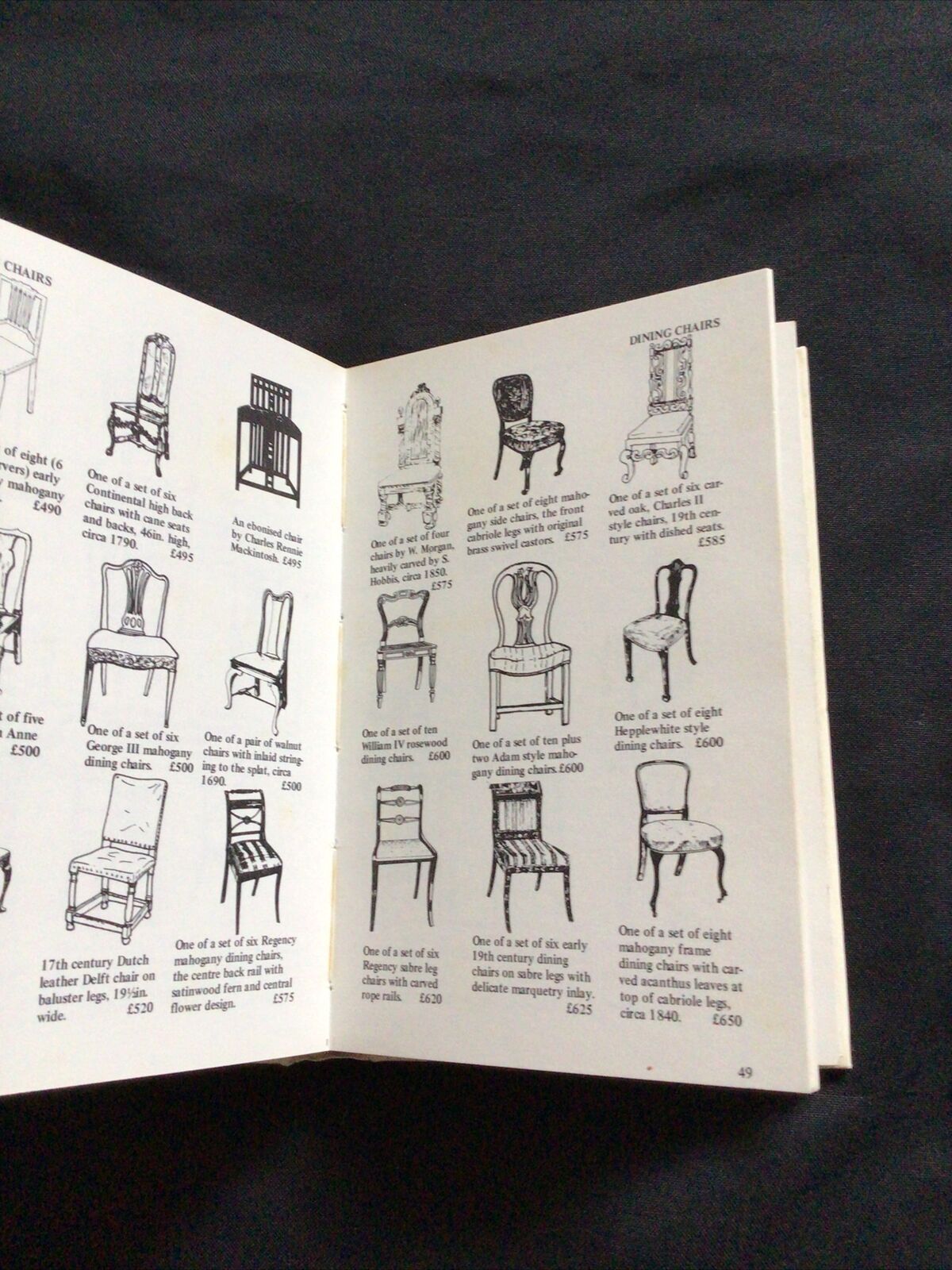 BOOK - Lyle pocket Antiques & Their Values 1977 - CHAIRS & COUCHES - (8585)