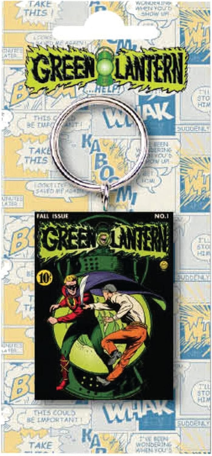 Keyring Metal - Green Lantern No1 Comic Cover High Quality