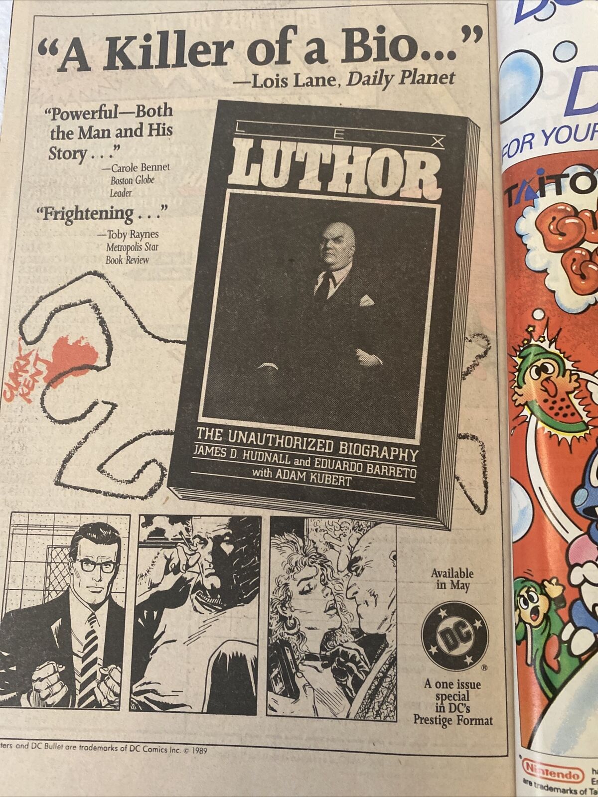 COMIC - DC Comics ACTION COMICS Superman and his secret past ANNUAL 1989 (8839)
