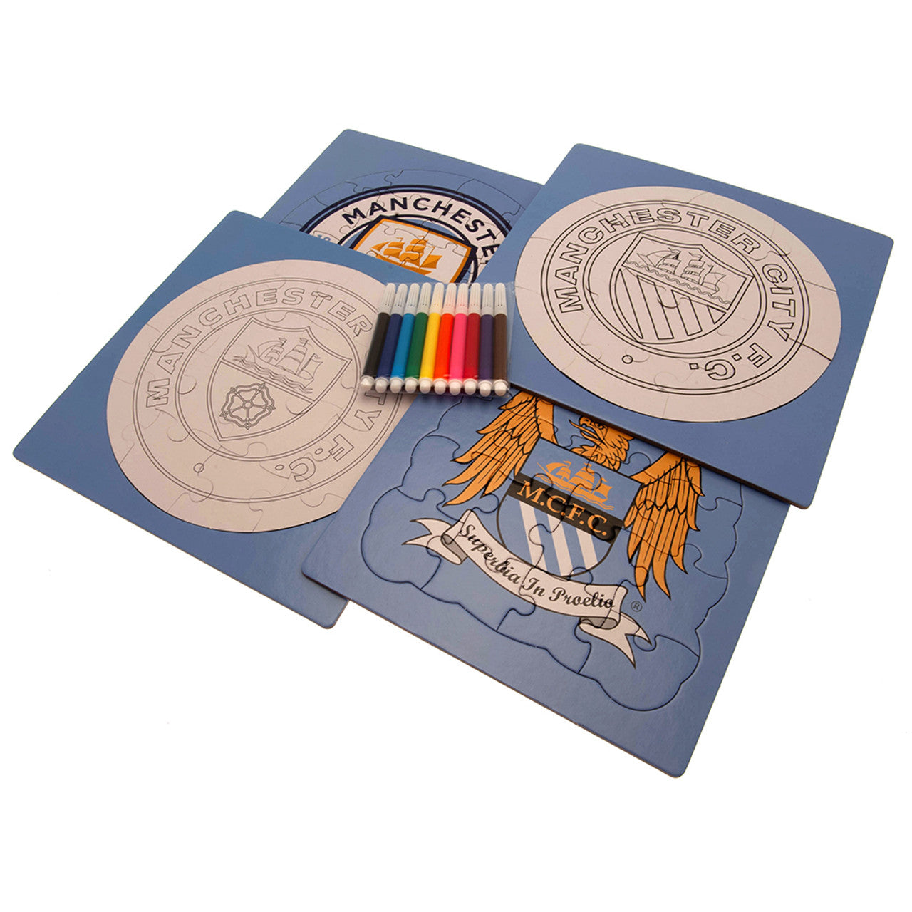 Manchester City Football Club Official Shop Merchandise 4x 12-24 piece puzzles