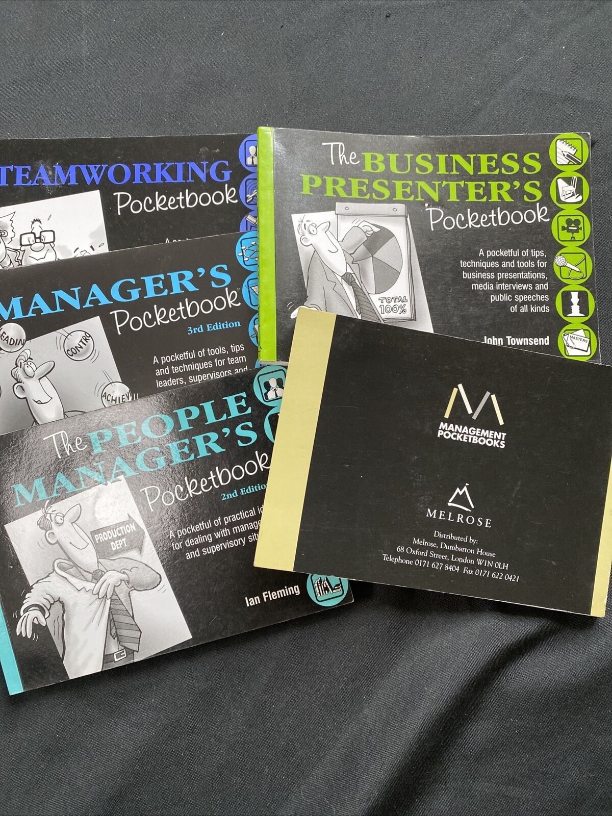 BOOKS x5 Management Pocketbooks Teamworking, Communicator's, Manager's etc (9583