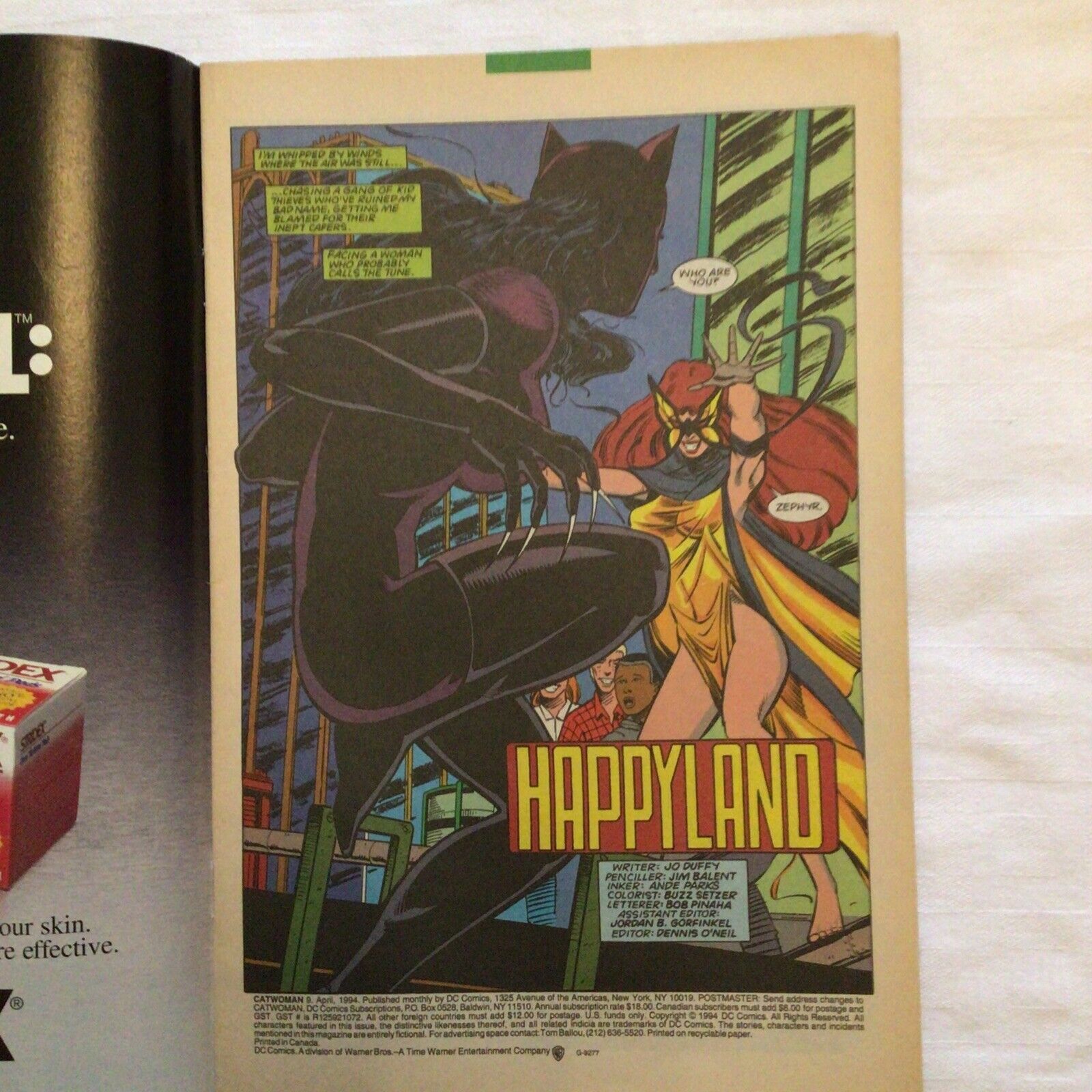 COMIC - DC Comics  CATWOMAN Vs ZEPHYR - Apr 1994 - New York (8880)