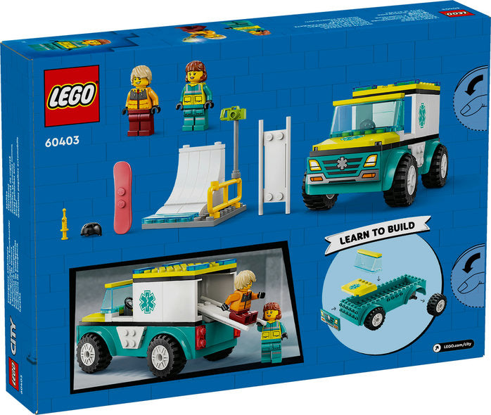 LEGO City - Emergency Ambulance and Snowboarder - 60403
