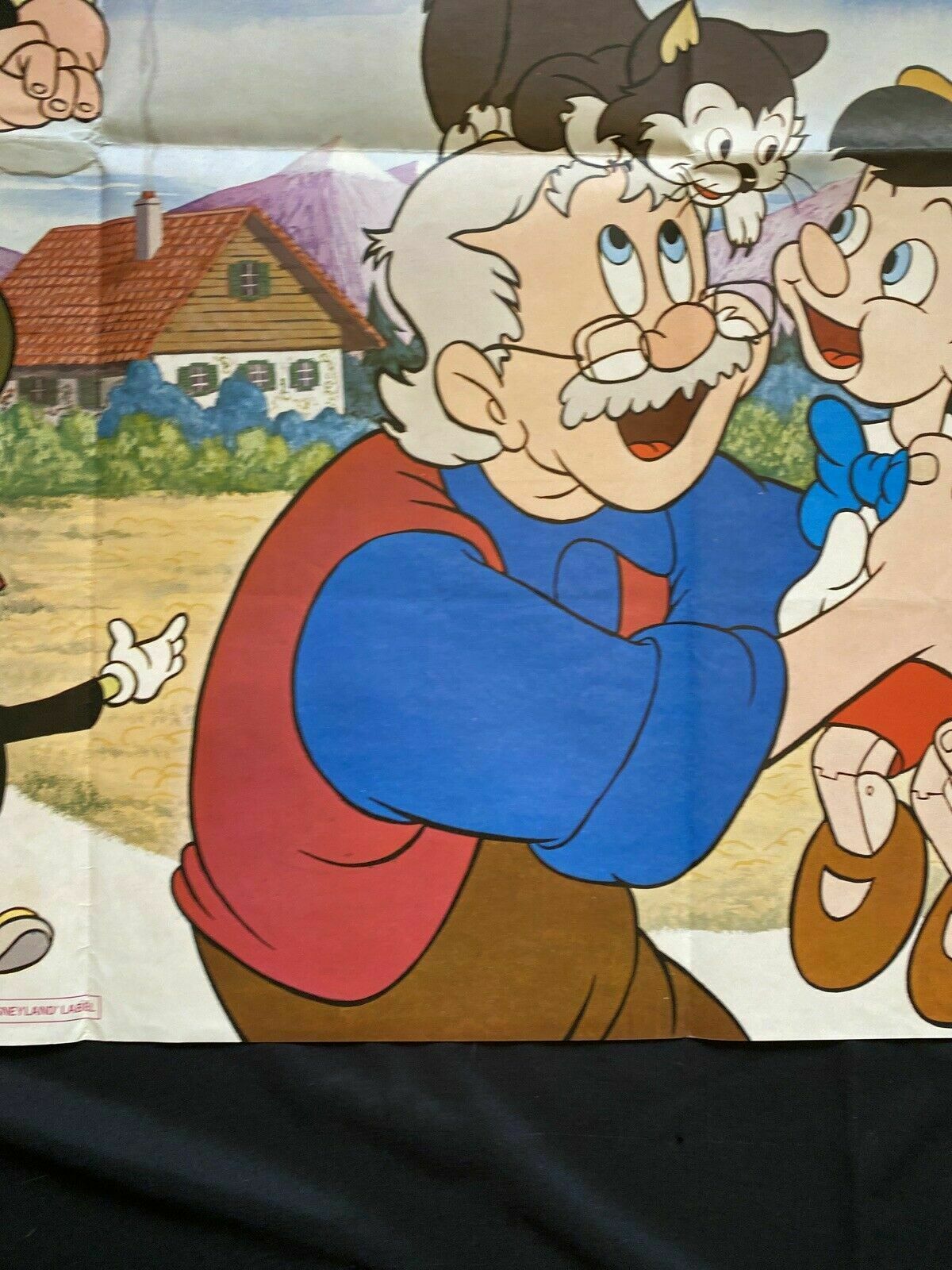ORIGINAL UK QUAD POSTER - Disney's Pinocchio (1978 re-release) 30"x40" (6554)