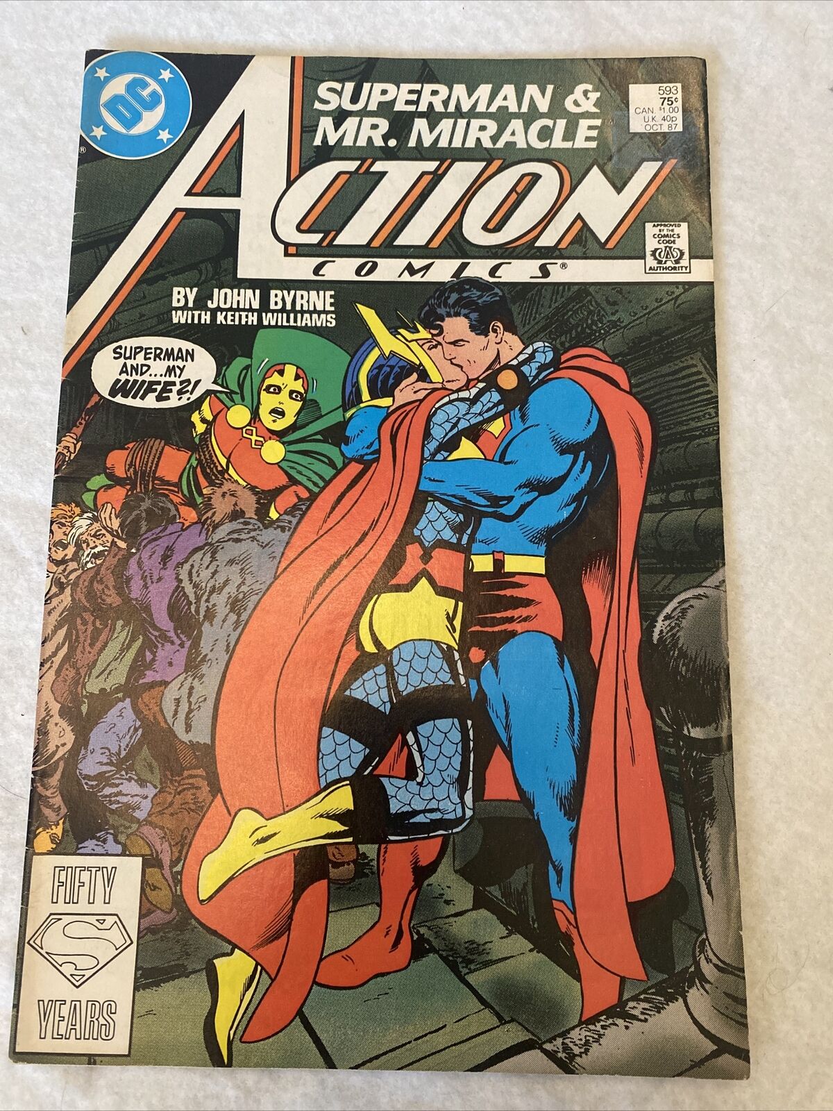 COMIC - DC Comics ACTION COMICS Superman and MR MIRACLE Oct 1987 - (8838)