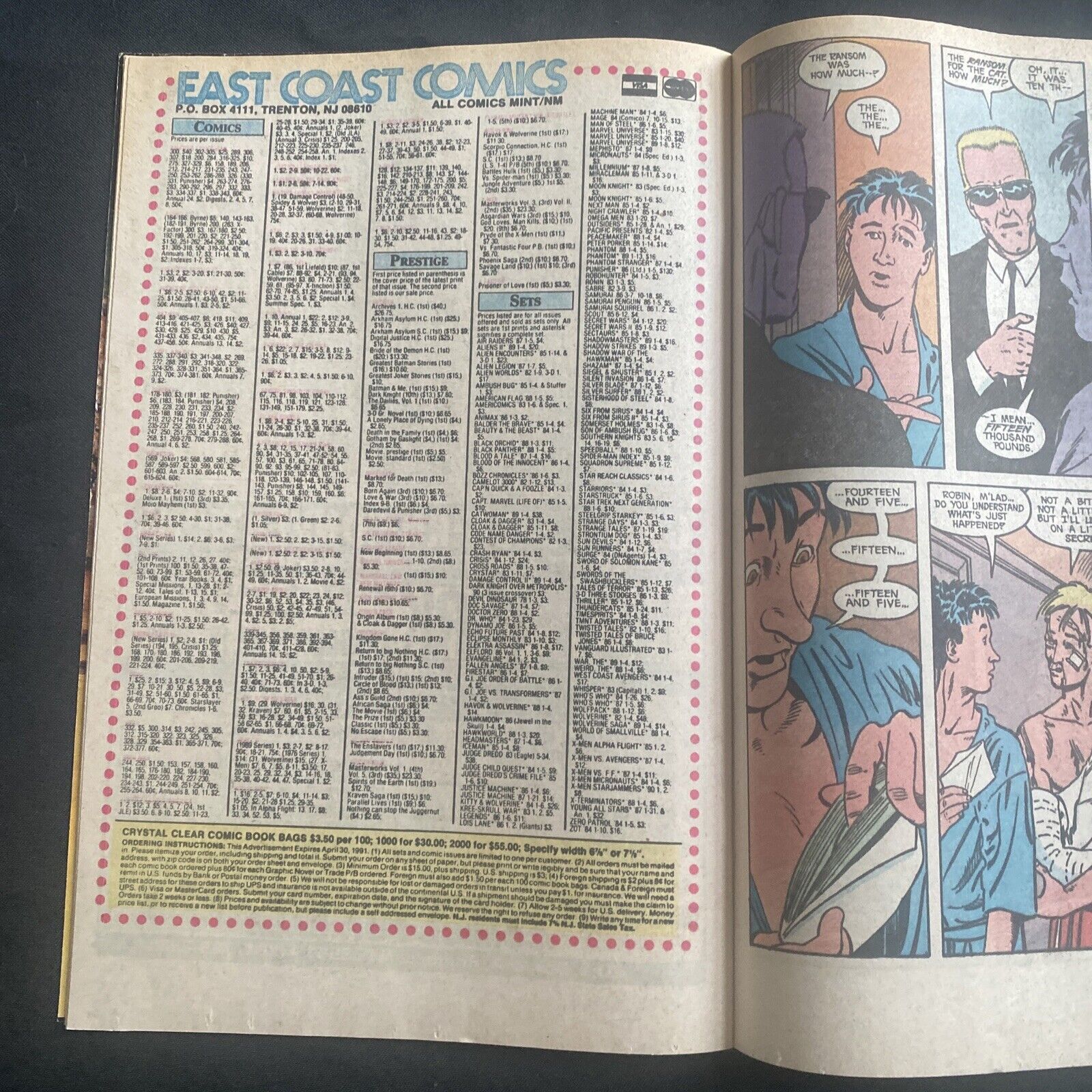COMIC - DC Comics Justice League EUROPE - Jan 1991 - Batman - (8785)