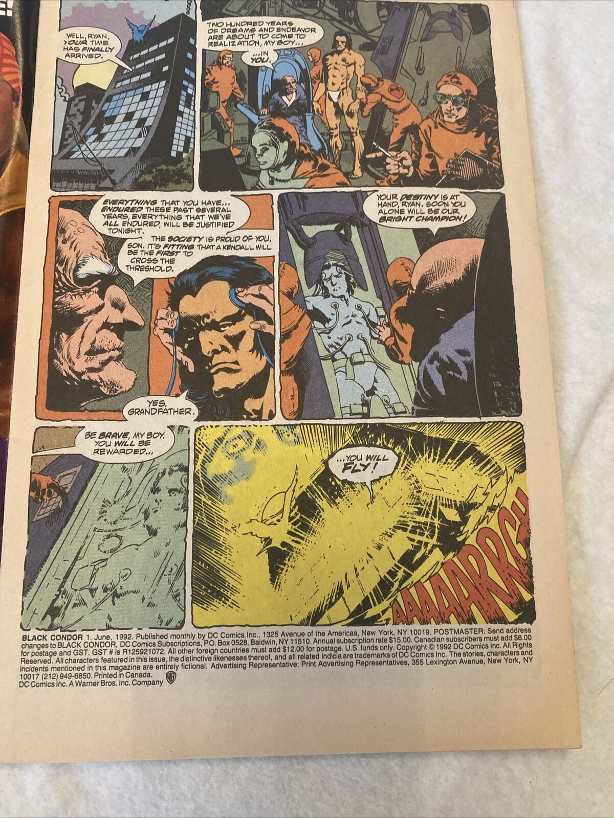 COMIC - DC Comics BLACK CONDOR  1st Issue  - Jun 1992 - New York - (8843)