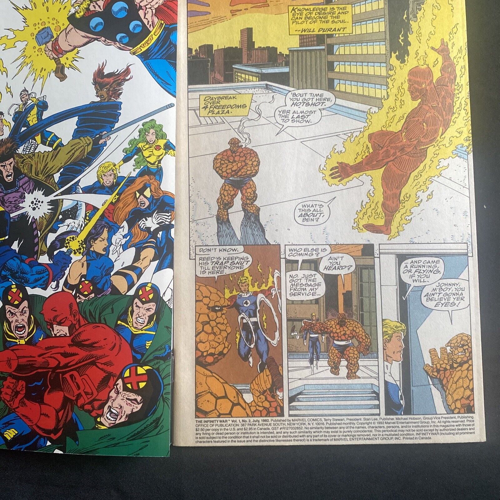 COMIC - MARVEL Comics - THE INFINITY WAR The Avengers July 1992 (8766)