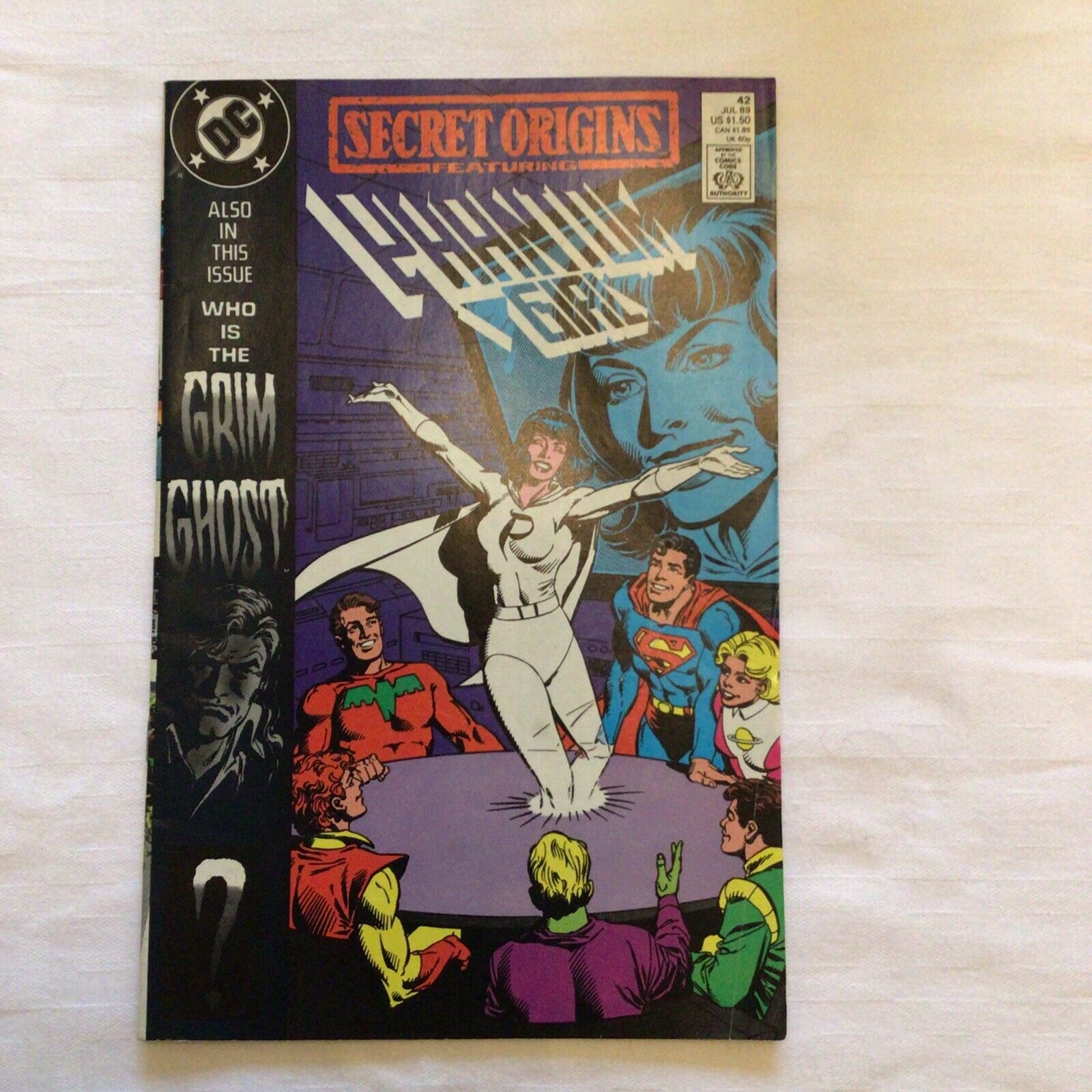 COMIC - DC Comics  Secret origins PHANTOM GIRL & GRIM GHOST - Jul 1989   (8882)